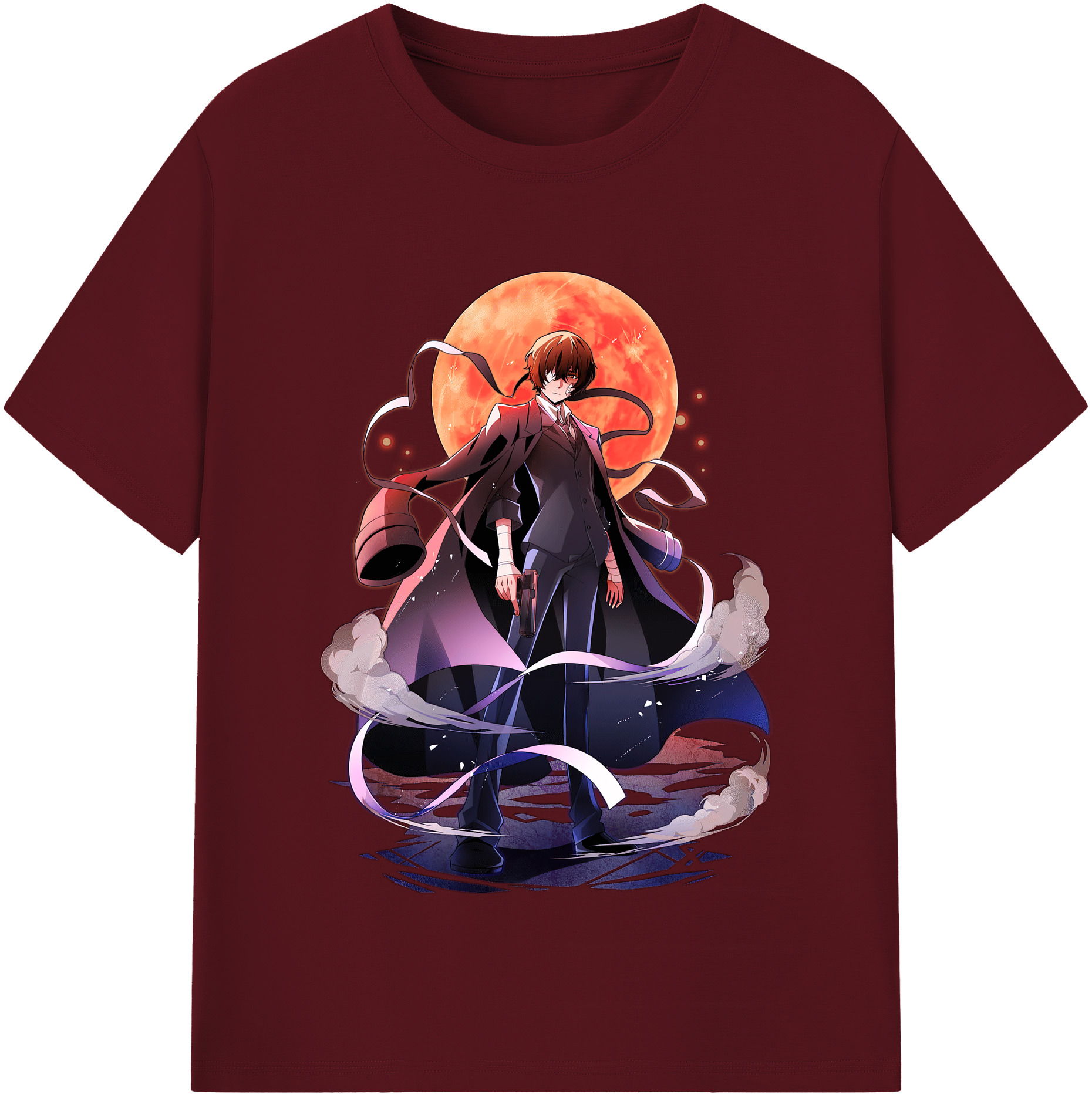 （画像用） 文豪ストレイドッグス Bungo Stray Dogs 綿100％半袖Tシャツ（フロントプリント）
